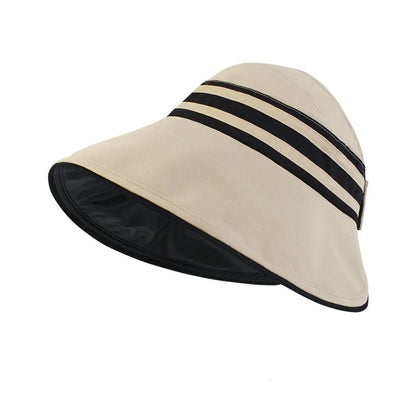 Elegant Summer Sun Hats For Women Girl Adjustable Wide Brim Uv Protection Beach Hat Breathable Foldable Panama Cap Ponytail Caps