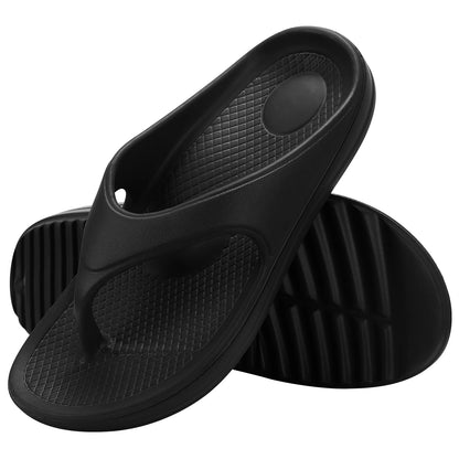 Smile Pop Men's Flip-flops Summer Sandals for Men Soft EVA Summer Casual Beach Shoes Arch Support Recovery Antiskid Flip Flops