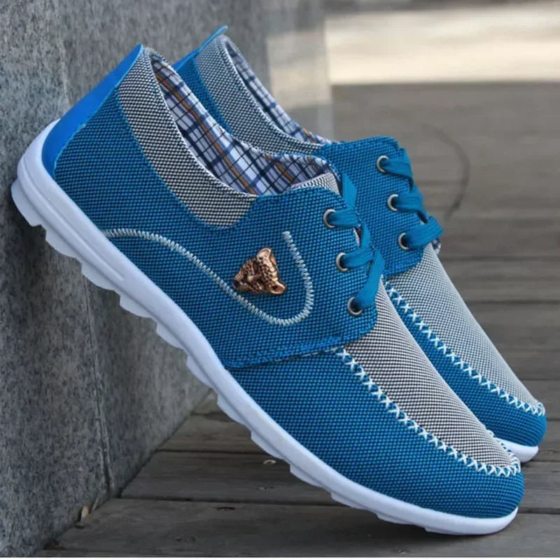 Men Casual Sneakers platte canvas schoenen voor mannen lente zomer comfortabele mannelijke sneakers zachte grote maat rijen schoenen erwtenschoenen