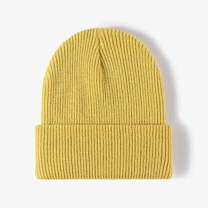 Brand Oohmy Knitted Hats for Men Women, Skullies Caps, Warmer Bonnet, Casual Cap, Monochromatic, Male and Female, Winter, 2024