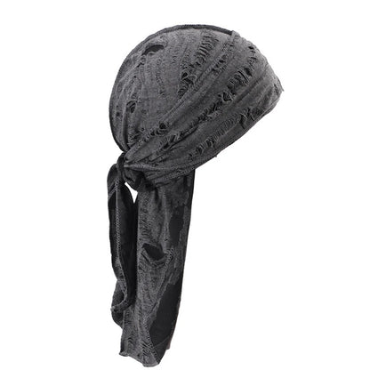 Lange staart unisex volwassen jersey doo rag durag bandanas cap piraat hoed tulband mannen hiphop hoofdband motorrijder headwrap dames hoofddeksels