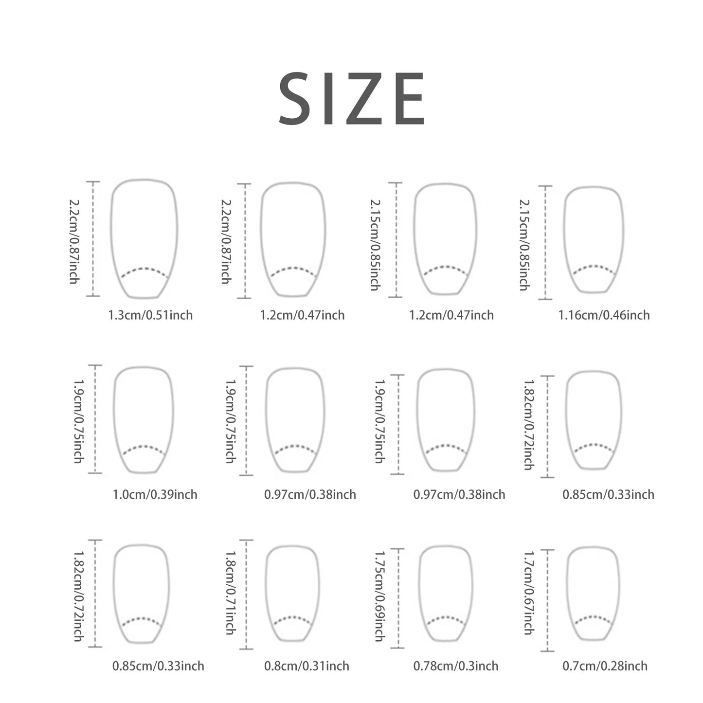 24 PCs Short French Glitter Nails with 1 Jelly Gel and 1 Nail File