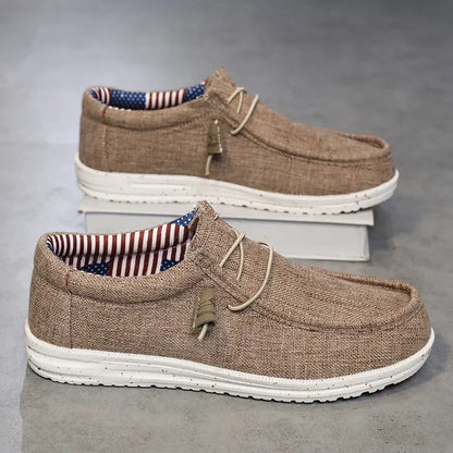 Men's Mesh Loafers Autumn Mens Vulcanized Shoes Breathable Lightweight Hiking Outdoor Sports Shoes Zapato Abierto Scarpa Aperta