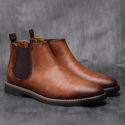 40 ~ 46 Men Chelsea Boots Brand Retro Comfortabele mode Men -laarzen