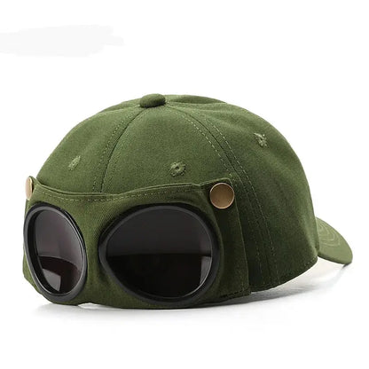 Aviator Hat Tide Korean Version Personlighetsglasögon Cap Herrens solglasögon Solshade Spring and Summer Versatile Tide Baseball Cap