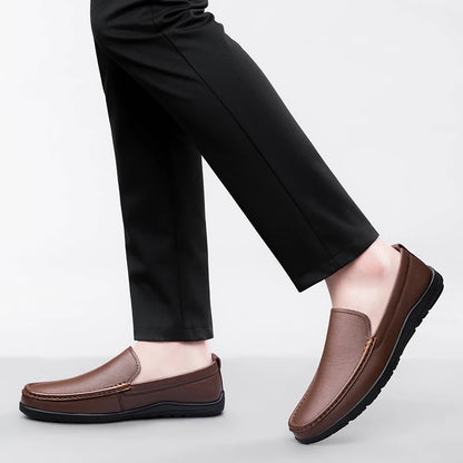 Wysokiej jakości wygodne nowa nowa warstwa na strzępy Business Casual skórzane buty modne mężczyźni oddychający miękki boks