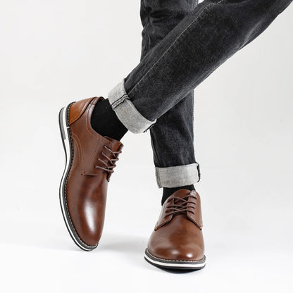 Cuero flofer hombres moda cómoda 2024 marcas casuales zapatos hombres