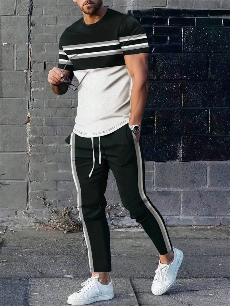 Semplice camicia a maniche corte e pantaloni in tasca con scollo a scoiatura rottata