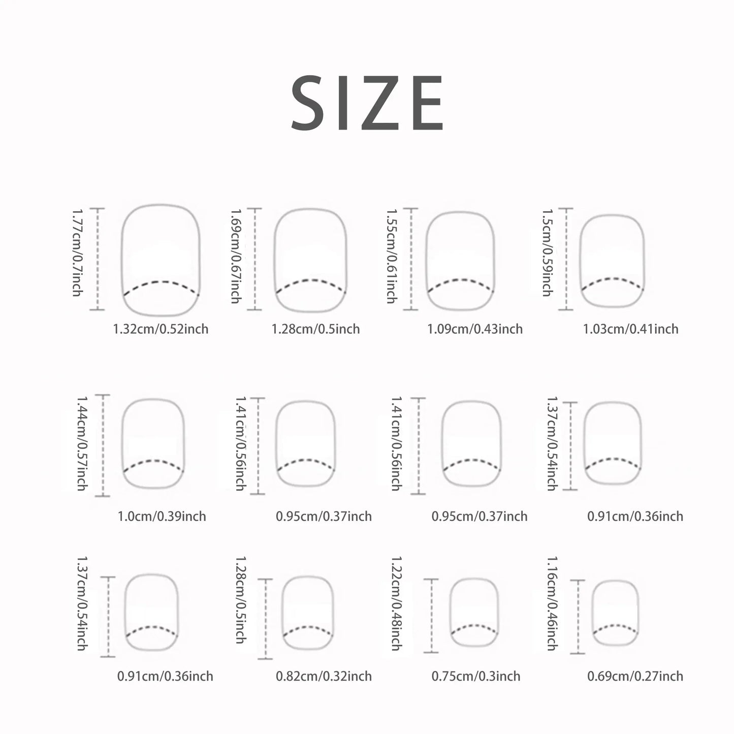 24 PCs Short French Minimalist Flash Nails with 1 Jelly Gel and 1 Nail File