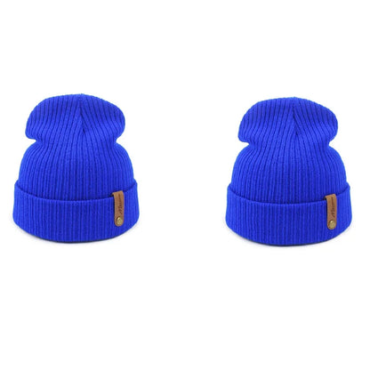 Brand Oohmy Knitted Hats for Men Women, Skullies Caps, Warmer Bonnet, Casual Cap, Monochromatic, Male and Female, Winter, 2024