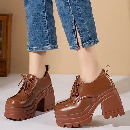 Zapatos Lolita para mujeres Mary Jane Nuevo mocasador Estudiantes de niñas Jk Talones altos zapatos de plataforma Cosplay zapatos femeninos