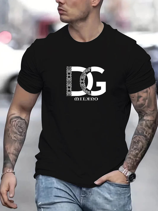 T-shirt Summer New High-quality Cotton Short Sleeved letter Printed O-neck T-shirt Fashion Designer Matching Top