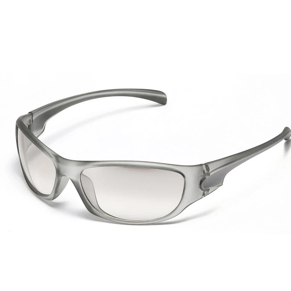 Gafas de sol de plata para hombres Ciclismo de sol al aire libre Sport Sun Gases Mujeres Vintage Vintage Handy Punk Goggle Eyewear 2000S Estética