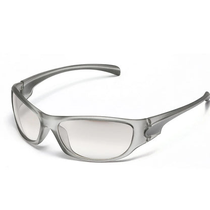 Gafas de sol de plata para hombres Ciclismo de sol al aire libre Sport Sun Gases Mujeres Vintage Vintage Handy Punk Goggle Eyewear 2000S Estética