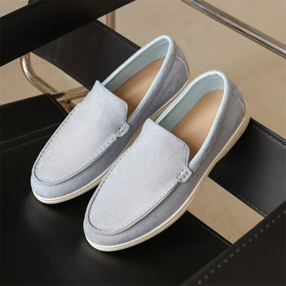 Chaussures décontractées pour hommes en daim en cuir classiques Style britannique Chaussures pour hommes légers mocassins doux mocassins masculins sur les plateaux de conduite