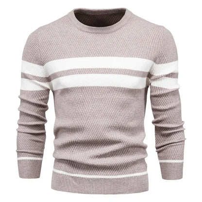 Camisola de manga longa de gola alta masculina, blusas finas, moda casual, roupas de outono, novo
