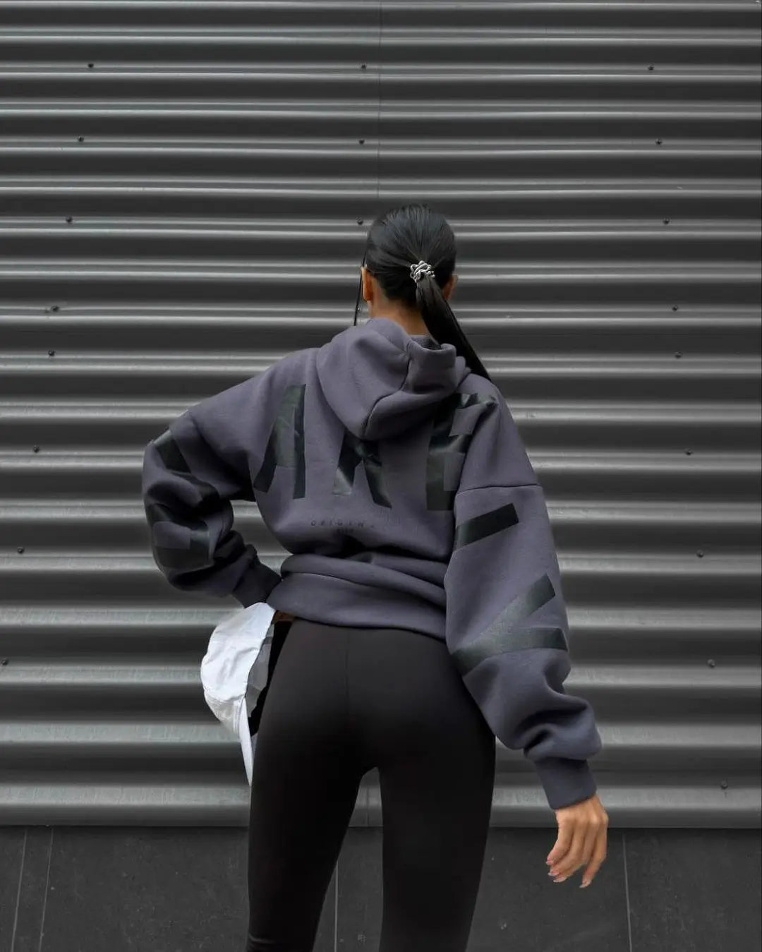 American Retro Letter Print Oversized Sweatshirt Women Harajuku Y2K Trendy Streetwear Top Chic Colorful Versatile Casual Hoodie