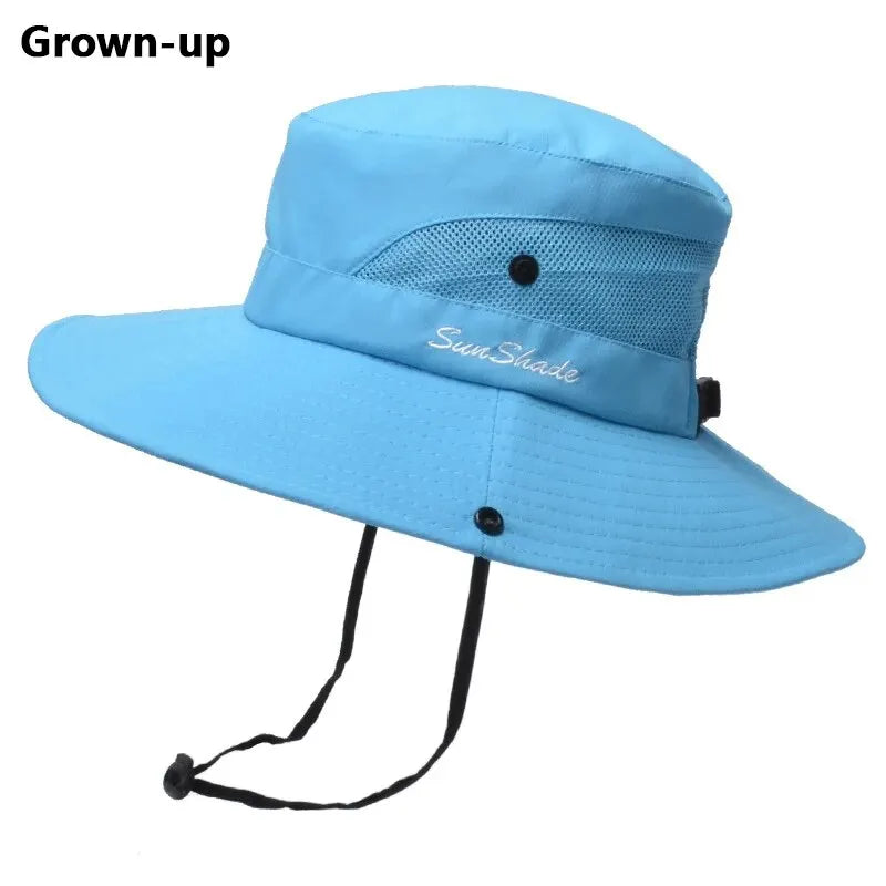 Xinbaoguan 100% polyester 9002 Sommar utomhus solhatt, andningsbar solhatt, fällbar solhatt, kvinnlig hästsvans hål fiskare hatt