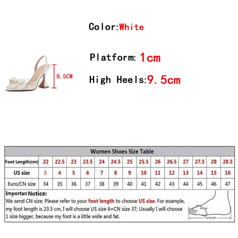 Liyke Fashion Design White Pearl Bowknot Mujeres Pombas Sexy Toes puntiagudos Tacones altos PROMA DE PROMA DE VERTE
