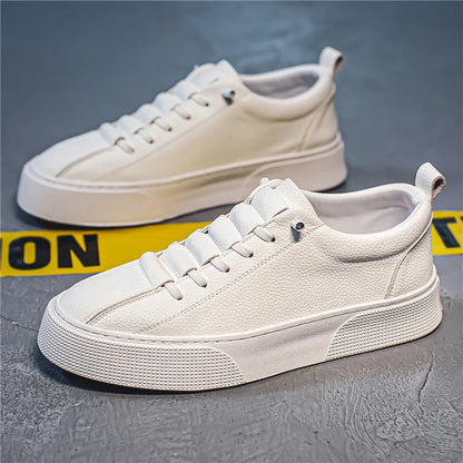 Spring New Men Shoes Fashion Lace-up Men Sneakers Designer Leather Casual Shoes comfortable Outdoor Men Running Shoes Tenis 2025