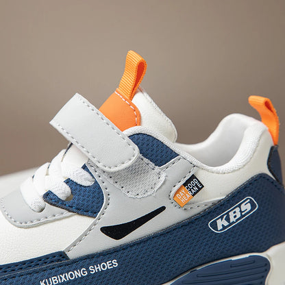 PU Leather Sport Shoes for Children 2025 Trend Fashion Kid's Sneakers Pehmeä Polted Outdoor Boy's Girl's Ruoren kengät