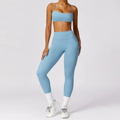 Sexy Fitness Tracksuit Women Yoga Set di yoga Allenamento senza cuciture per palestra di abbigliamento da palestra sportiva reggiseno top a vita alta leggings sport tute