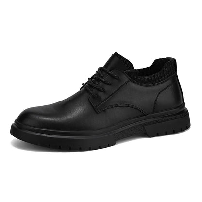 Luxury-style Men's Genuine Leather Casual Shoes Soft Sole Lace-up Oxford Shoes Stylish Formal Dress Footwear Male Business Shoes