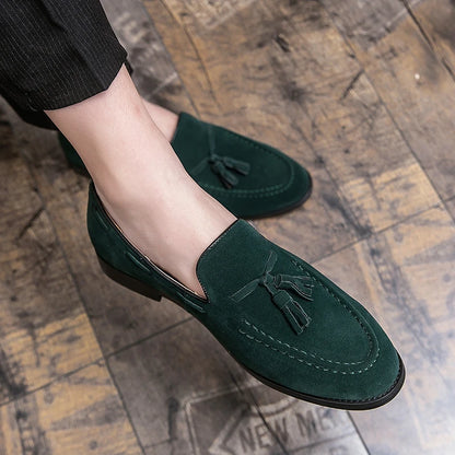 Mali di alta qualità di alta qualità da uomo in pelle vera slip on calzature maschio comodo scarpa da guida con palette antriskid per tutto il gioco