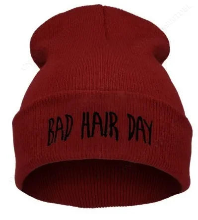 New THUG LIFE Black Letter Beanie Unisex Fashion Hip Hop Mens Beanies Knitted Caps for Women Skullies Gorros Bonnets Hat
