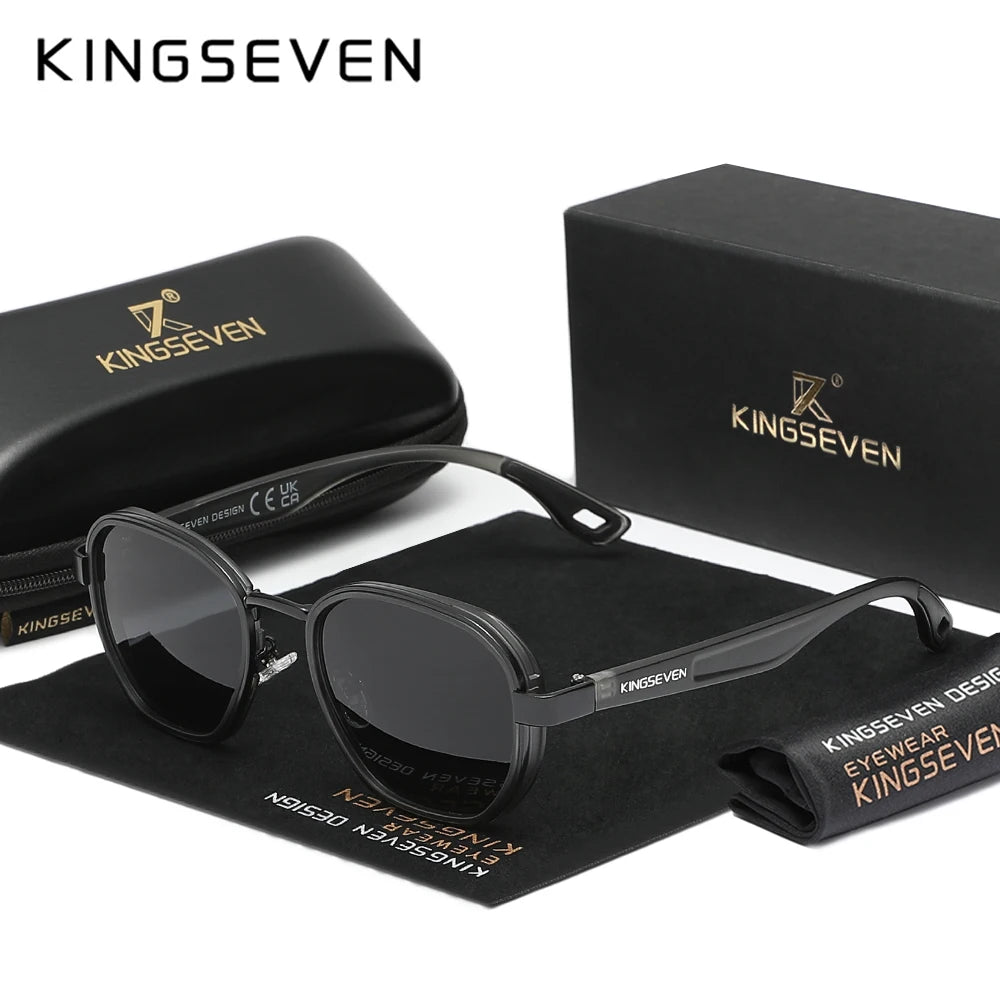 KINGSEVEN Fashion Sunglasses Men Polarized Women Eyewear Vintage Style Male Causal Glasses Anti-glare UV400