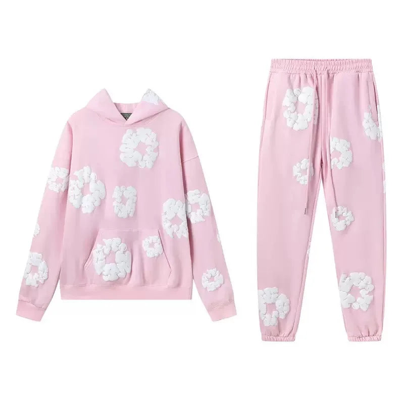 Denim Tears Brand Hot Vendre un nouveau sweat à capuche imprimé en mousse de coton à la mode, un costume de sport pour hommes à la mode européen et américain