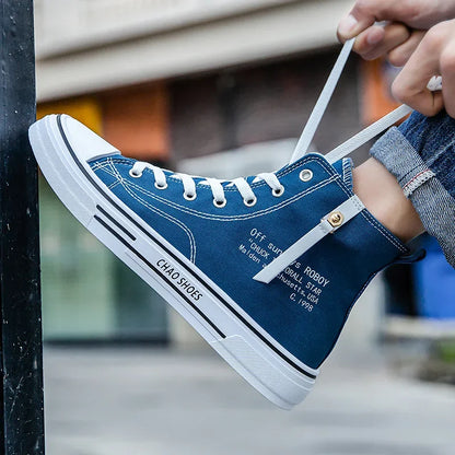 Men Sneakers Men schoenen vulcaniseer canvas schoenen hoge top sportschoenen casual ademende platform schoenen man trainers teniz masculino
