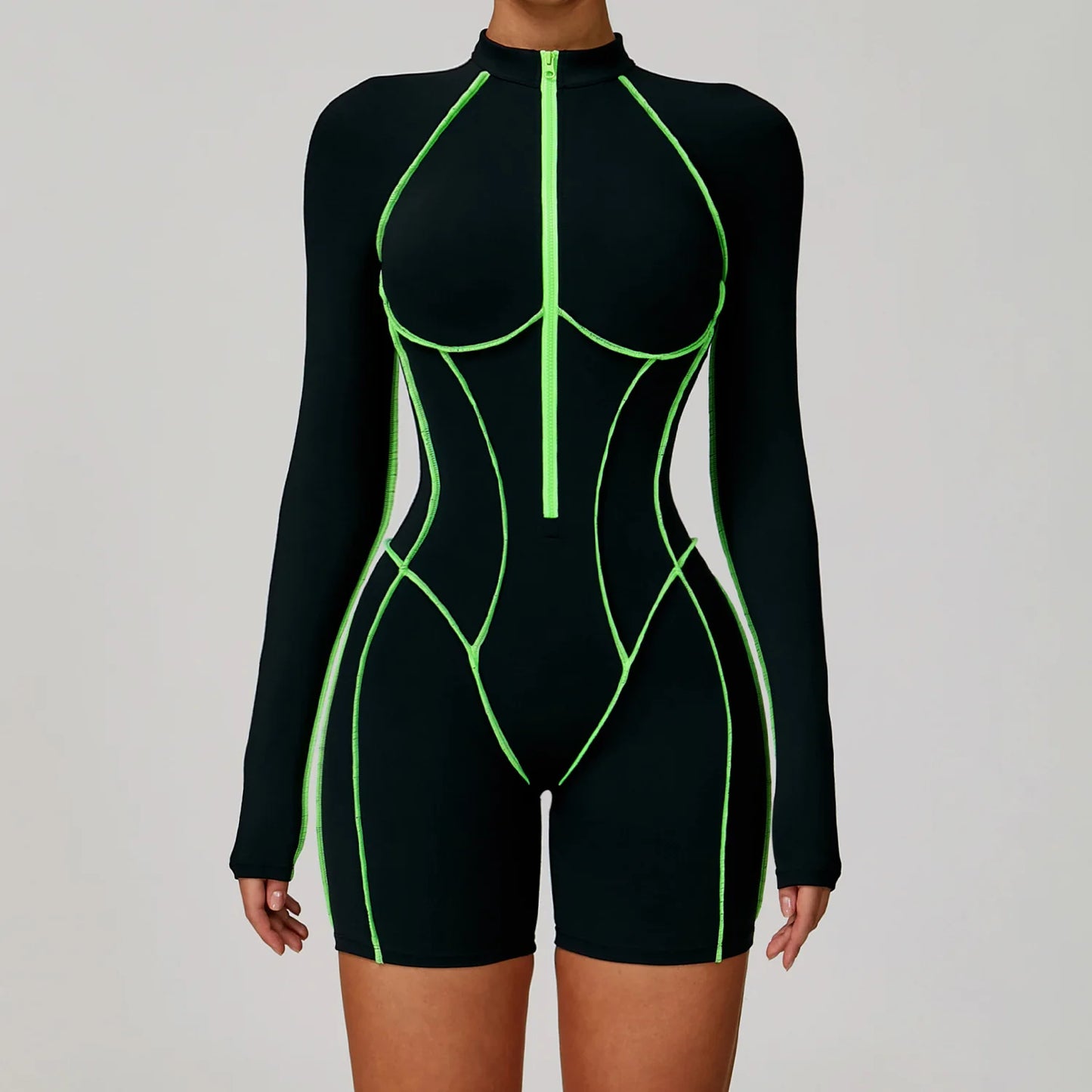 Gym Set Women Jumpsuit Training Yoga Suit Sportswear Women Long Sleeved Sports Fitness Rompers Female Push Up Workout Bodysuits