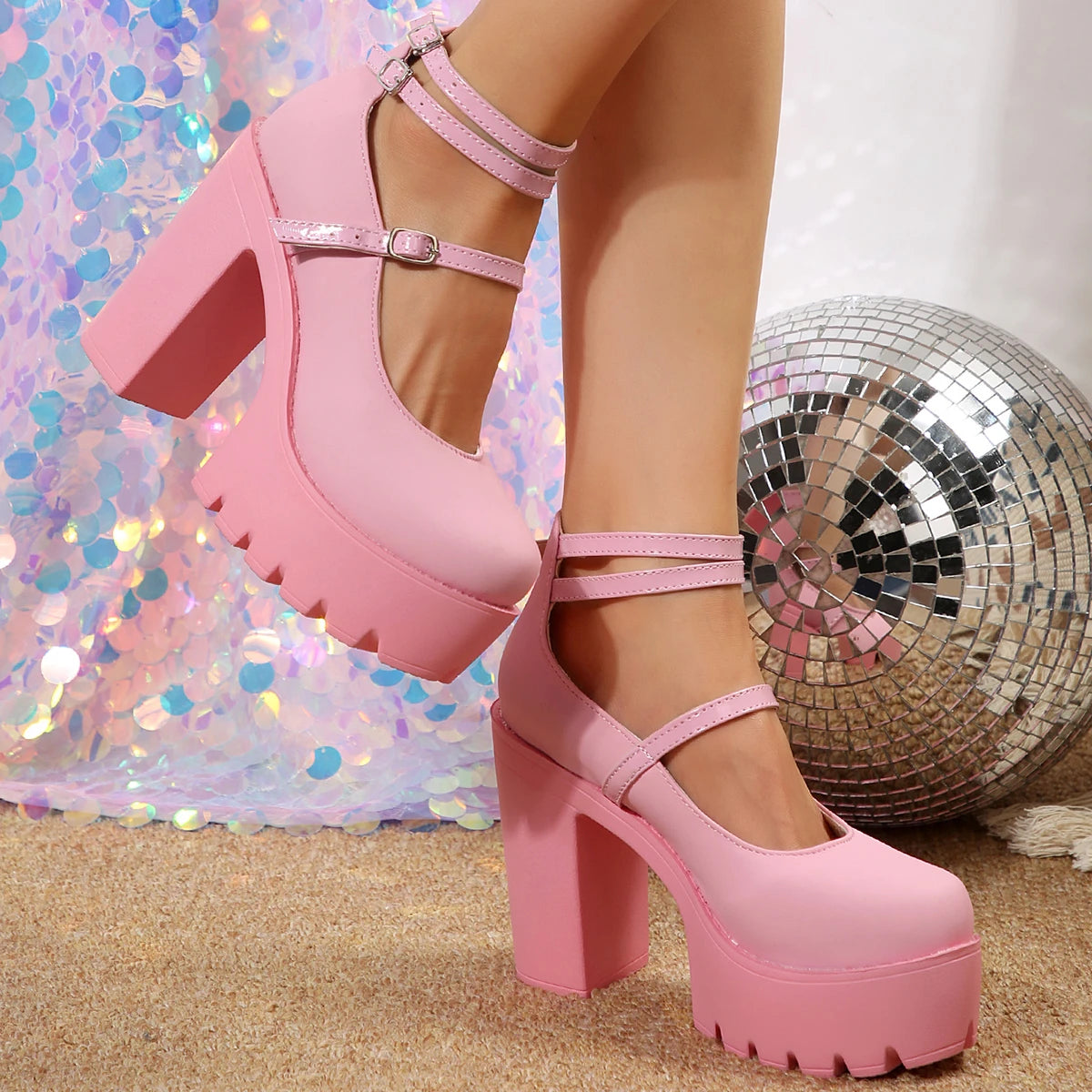 Saltos altos women mary janes janes woman plataforma sandálias femininas vestido novo vestido lolita sapatos grossos bombas zapatos mujer