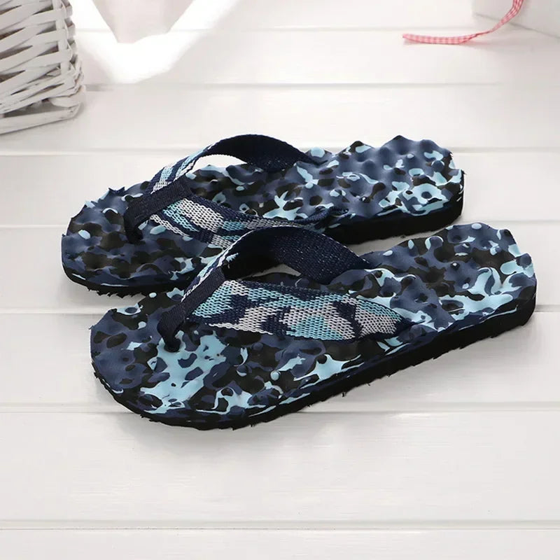 Massage Flip-Flops Summer Men Slippers Beach Sandals Comfortable Men Casual Shoes Fashion Men Flip Flops Hot Sell Footwear 2024