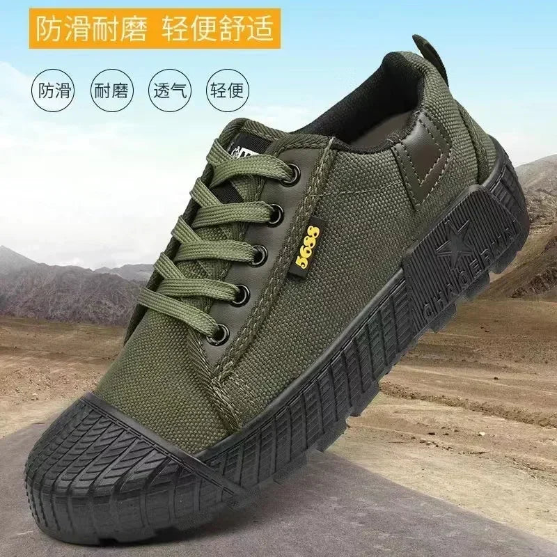 Mens Canvas skor utomhus andningsbara arbetsskor non slip casual sneakers för manlig mjuk sula promenadlägenheter zapatos casuales
