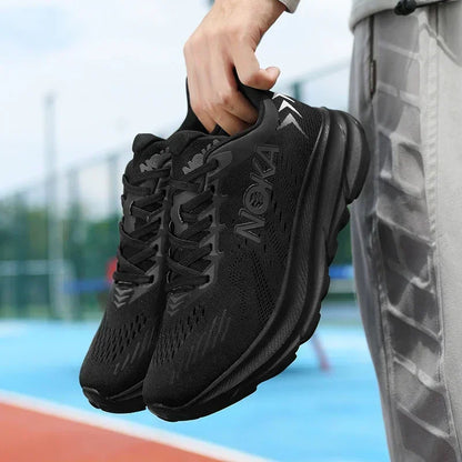 Men's Running Shoes Jogging Breathable Mesh Cushioning Non-Slip Outdoor Luxury shoes Couple Trainer Race Sneakers Off-road Shoes