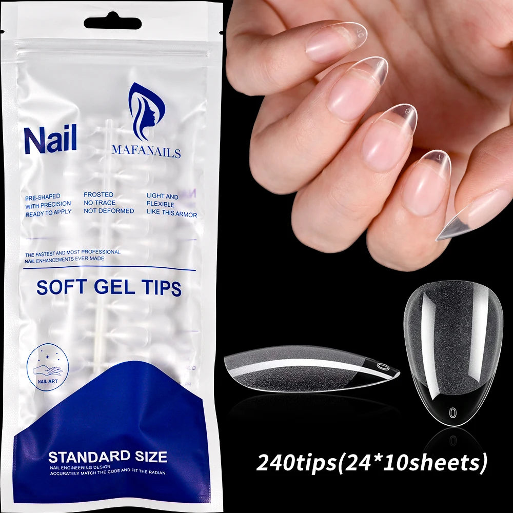 100Pcs Light Pink Press on Nails Short Medium Square Wearable Fake Nails Tips 10 sizes Full Cover False Nails Finger Decoration
