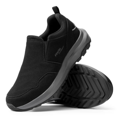 Scarpe da uomo di Fitville ampie escursioni comode slittamento su mocassini vai a piedi e percorsi da ginnastica con supporto ad arco