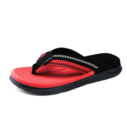 [Lang Yun] Summer Man Flips Flops Brepwant confortable Chaussures de plage confortables Slippées de maison pour hommes