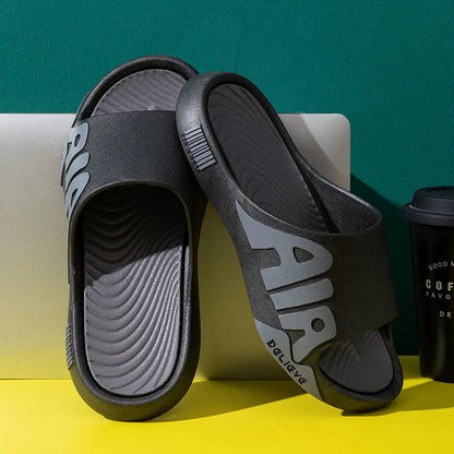 2023 Men's Summer Slippers Anti-slip Thicken EVA Soft Slipper Outdoor Beach Flip Flops for Men Household Comfortable Shoes