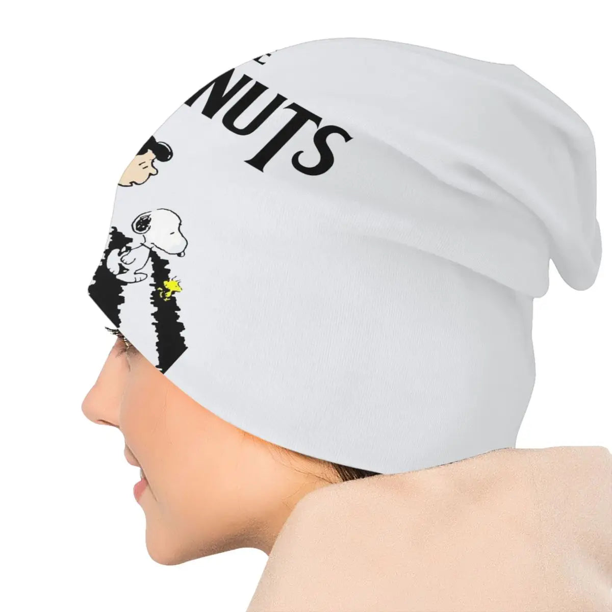 Custom The Peanuts Bonnet Hats Street Knitted Hat For Women Men Winter Warm S-Snoopys Skullies Beanies Caps