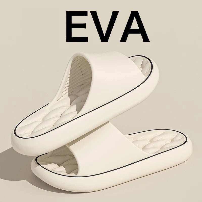 Super Light Softs Slippers Simple Fashion Tlides Eva Elastic Chaussures Colorful Sneakers in Door Bathroom Flip Flops