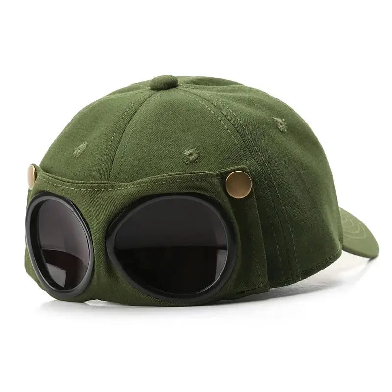 Aviator Hat Tide Korean Version Personlighetsglasögon Cap Herrens solglasögon Solshade Spring and Summer Versatile Tide Baseball Cap
