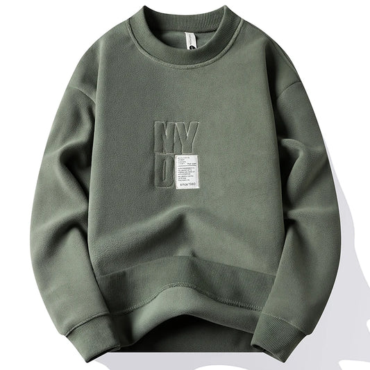 Moda masculina de bordado de capucha gruesa Examinario Flanado Fuera de ropa de invierno para hombres Elegante marca de lujo Green Green Pelovers