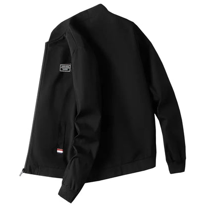 Man Leisure Jacket New Spring Autumn Solid Color And Comfortable Zipper Style Fashion Windproof Jacket