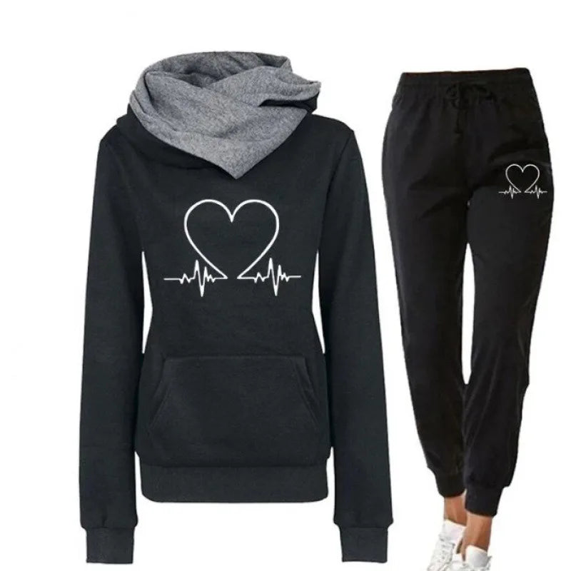 Ny ankomst vår Autumn Winter Casual Sportswear Set Printed Women's Hoodie Sweatshirt Trendy Outfit Hoodies Sweatshirts