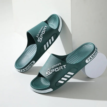 Slifori maschili di moda in PVC SOLE SOLE NON SLIP SCHEDI SCHEDE CASUAL FLOP FLOPS BAGNO CAPPOGLE Coppie da bagno Nuovo Sandalo