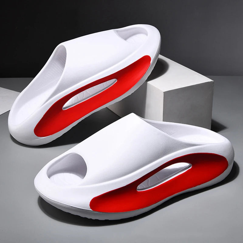 Zomer dikke zool slippers mannen vrouwen eva zacht bodem indoor home dia's sandalen licht strandschoenen mannelijke slippers slippers slippers slippers