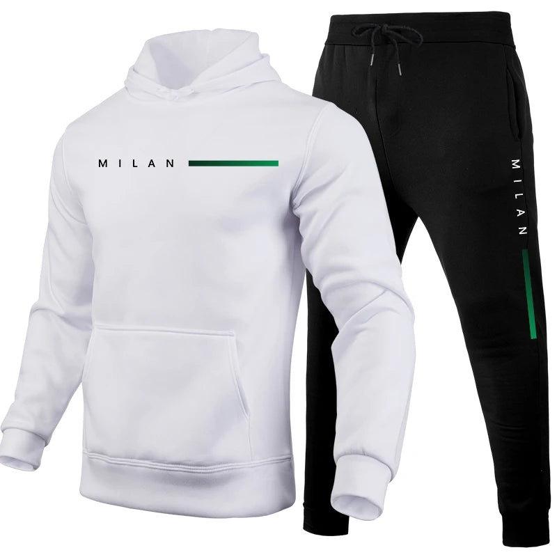 2025 Hot Sale Men's Hooded Sweatshirts Jogger Pants Autumn Winter Daily Casual Sports Jogging Suit Home Outdoor Hoodie Tracksuit